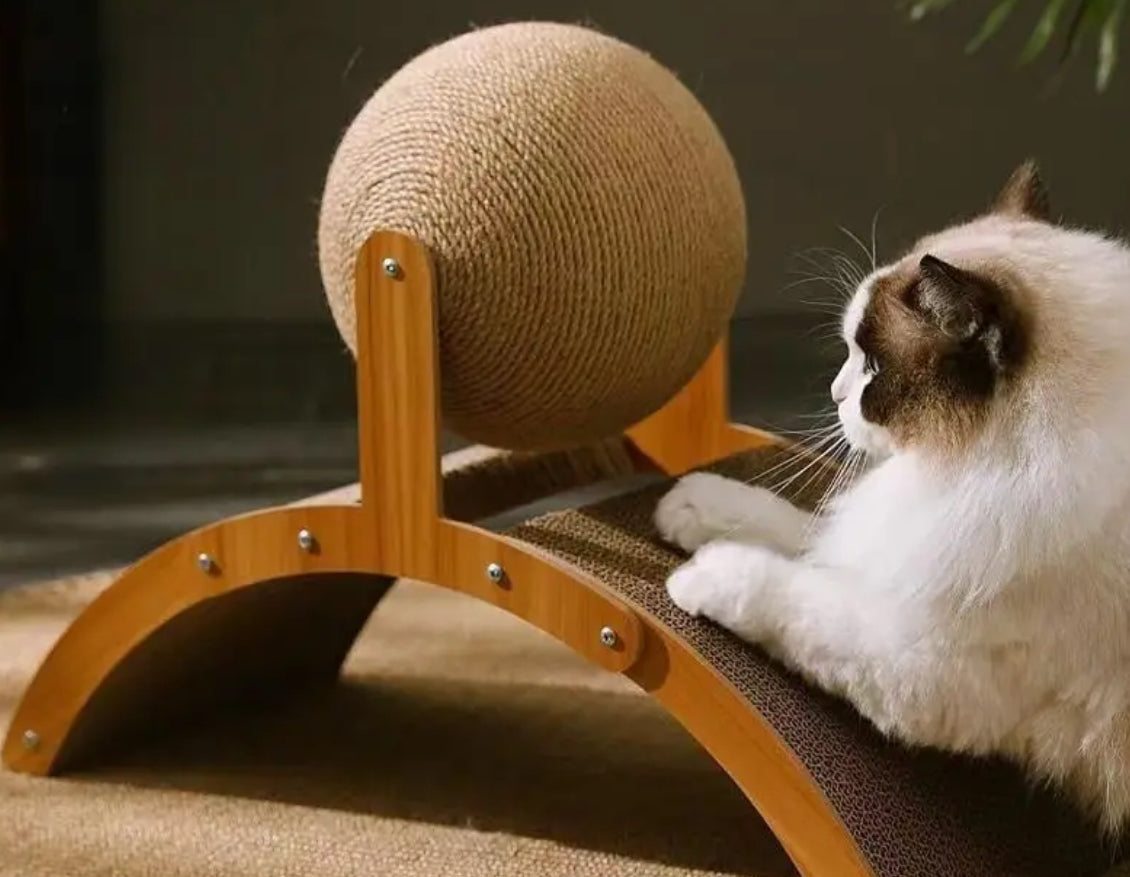Katzenkratzbaum Katzenbaum Kletterbaum Kratzmöbel Katzenkratzbrett mit Kratzball