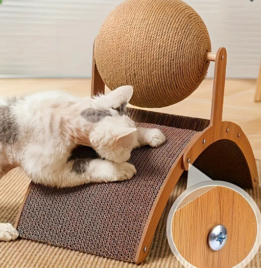 Katzenkratzbaum Katzenbaum Kletterbaum Kratzmöbel Katzenkratzbrett mit Kratzball