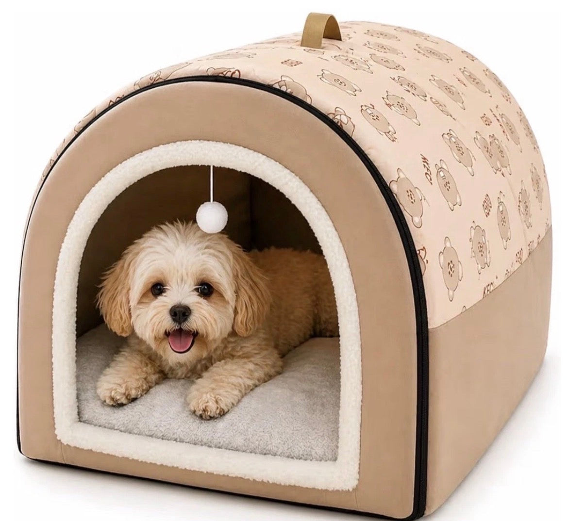Hundehütte Hundehaus Katzenhaus  Hundebett Hundehöhle Hundekorb Hundesofa  L