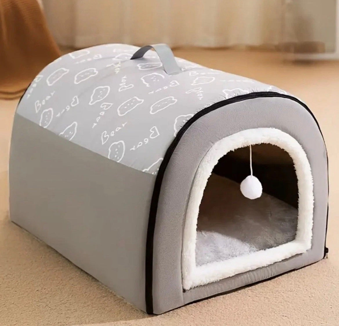 Hundehütte Hundehaus Katzenhaus  Hundebett Hundehöhle Hundekorb Hundesofa  L
