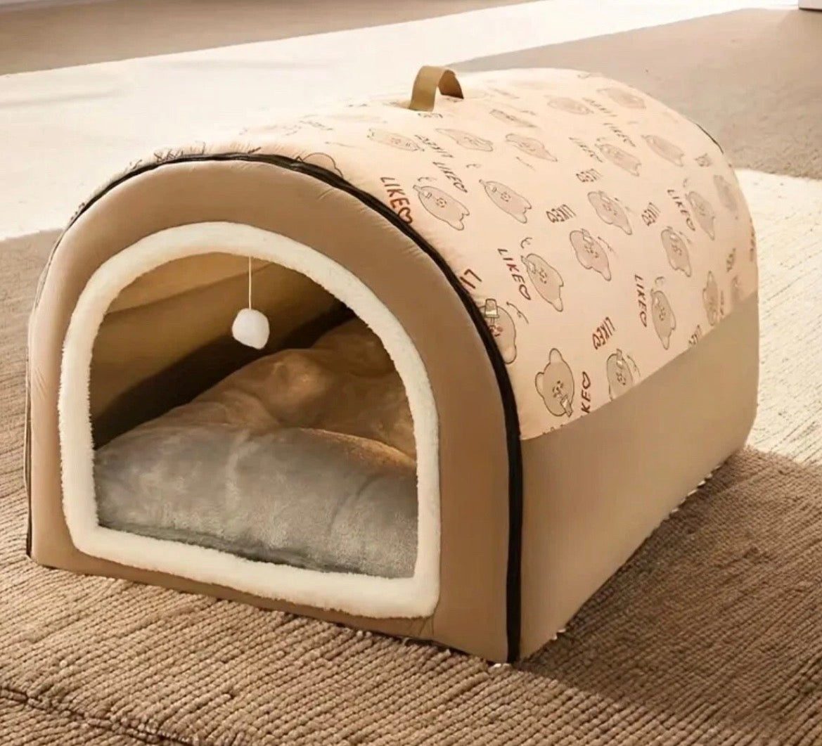 Hundehütte Hundehaus Katzenhaus  Hundebett Hundehöhle Hundekorb Hundesofa  L