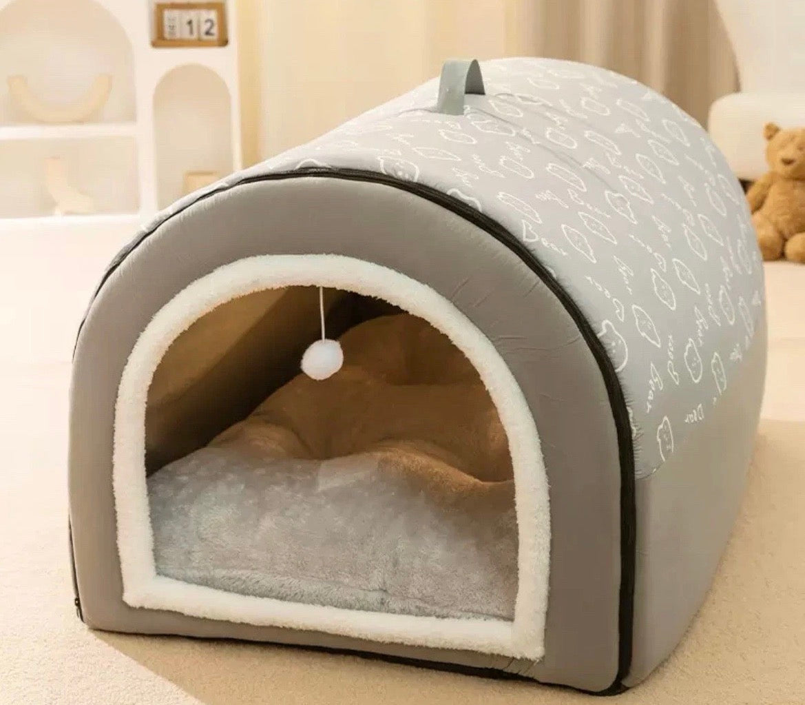 Hundehütte Hundehaus Katzenhaus  Hundebett Hundehöhle Hundekorb Hundesofa  L