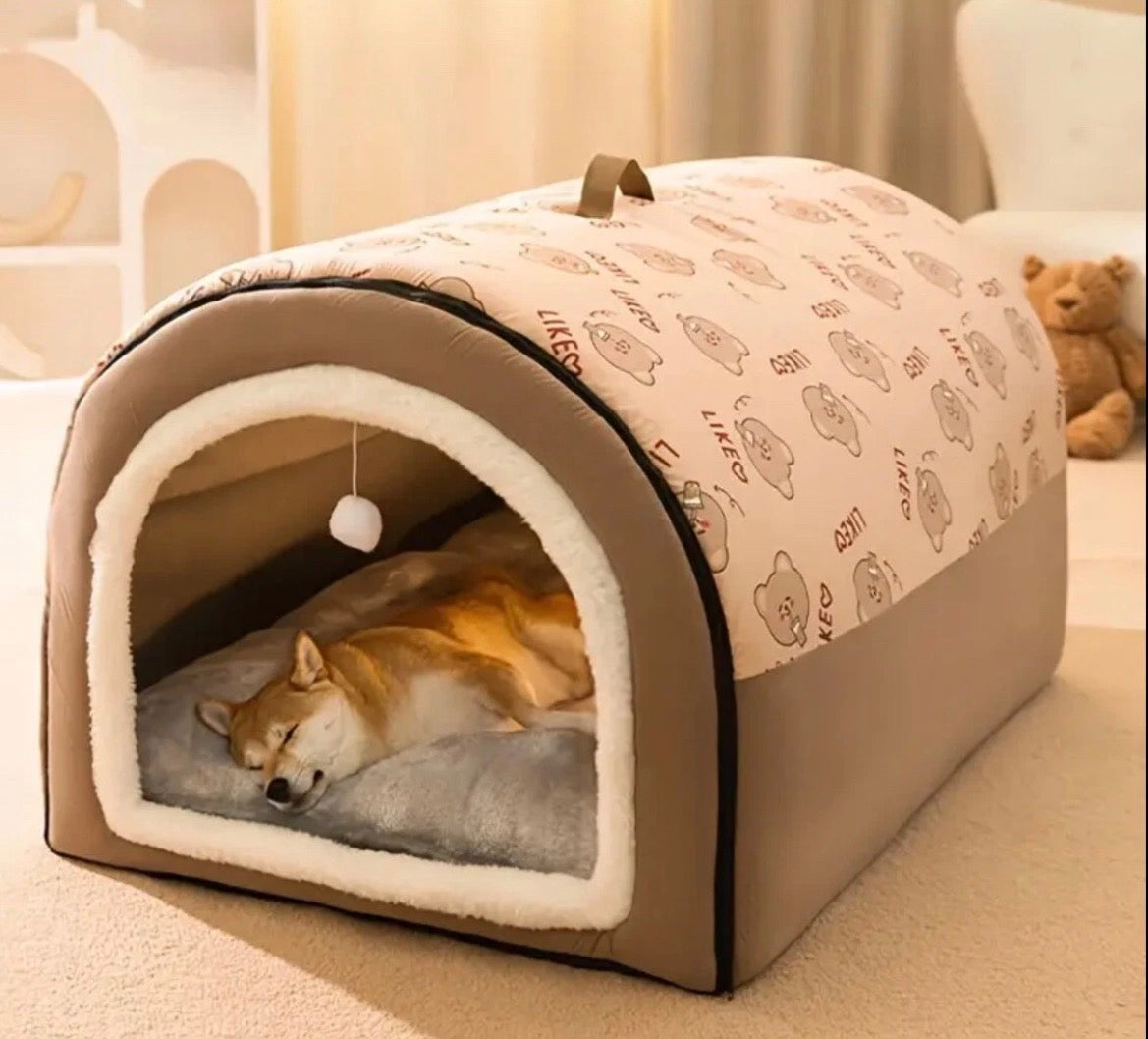 Hundehütte Hundehaus Katzenhaus  Hundebett Hundehöhle Hundekorb Hundesofa  L