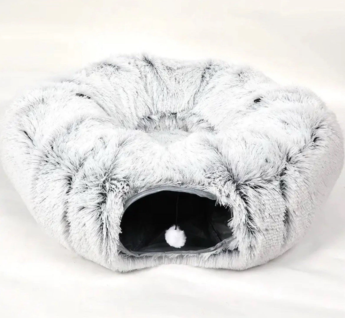 Katzentunnel Spieltunnel Katzenbett Katzenspielzeug mit extra Tunnel/Spielzeug